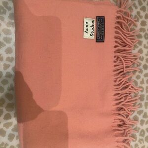 Acne Studios Canada Wide Scarf Pink Virgin Wool